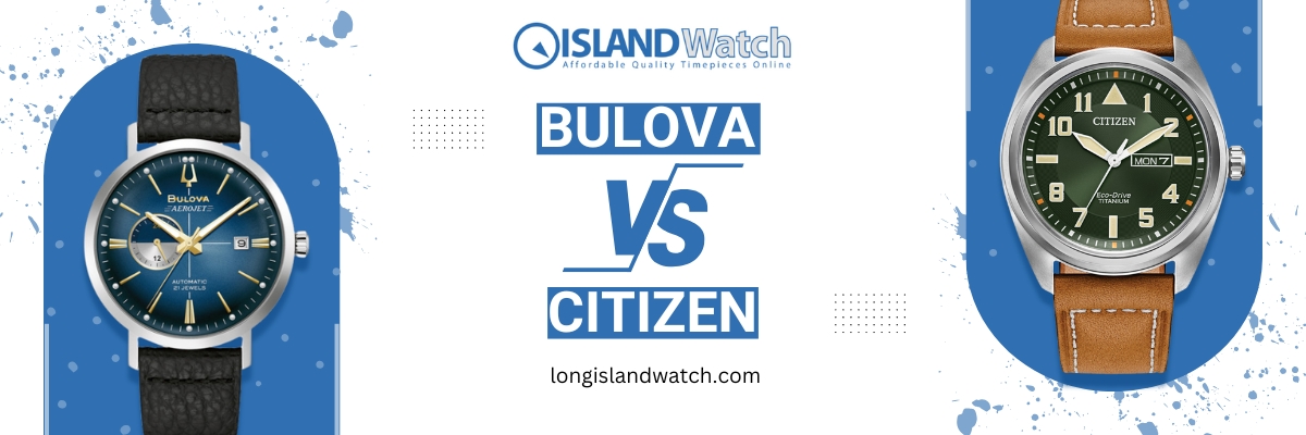 Close-up comparison of Citizen and Bulova luxury watches, showcasing elegant designs, premium craftsmanship, and timeless sophistication. Discover which brand offers superior value and class for watch enthusiasts.