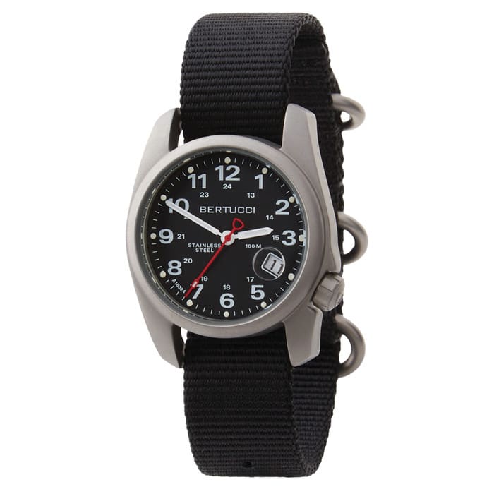 Bertucci A-1S Super Field Watch with Black Nylon Strap #10600