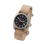 Bertucci A-1S Super Field Watch with Defender Khaki Nylon Strap #10601