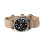 Bertucci A-1S Super Field Watch with Defender Khaki Nylon Strap #10601