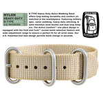 Bertucci A-1S Super Field Watch with Defender Khaki Nylon Strap #10601