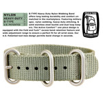 Bertucci A-1S Super Field Watch with Defender Drab Nylon Strap #10602