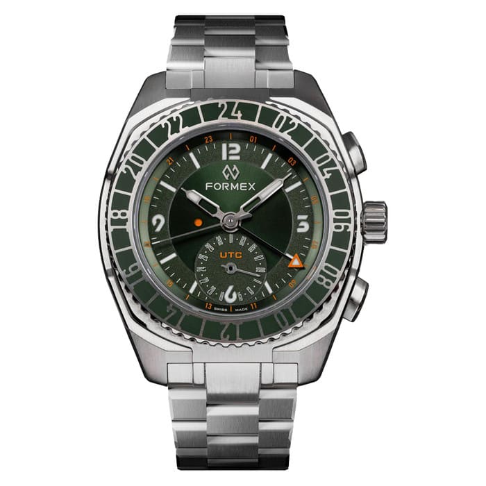 Formex Stratos UTC Automatic 41mm Watch with Green Dial #1101.1.6401.111