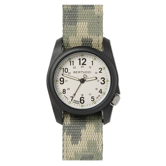 Bertucci DX3 Field Watch with Stone Color Dial and Digital Camo Strap #11112
