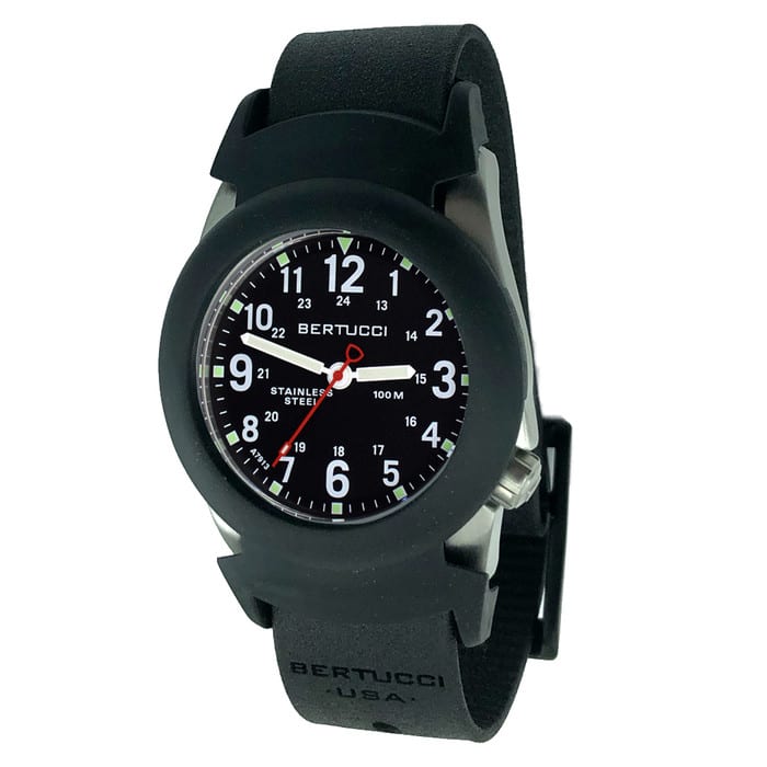 Bertucci Construction King Black Dial Watch with Black Strap and Pro-Guard #11114