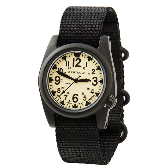 Bertucci A-2S Ballista X1 Illuminated Dial with Black Strap #11122