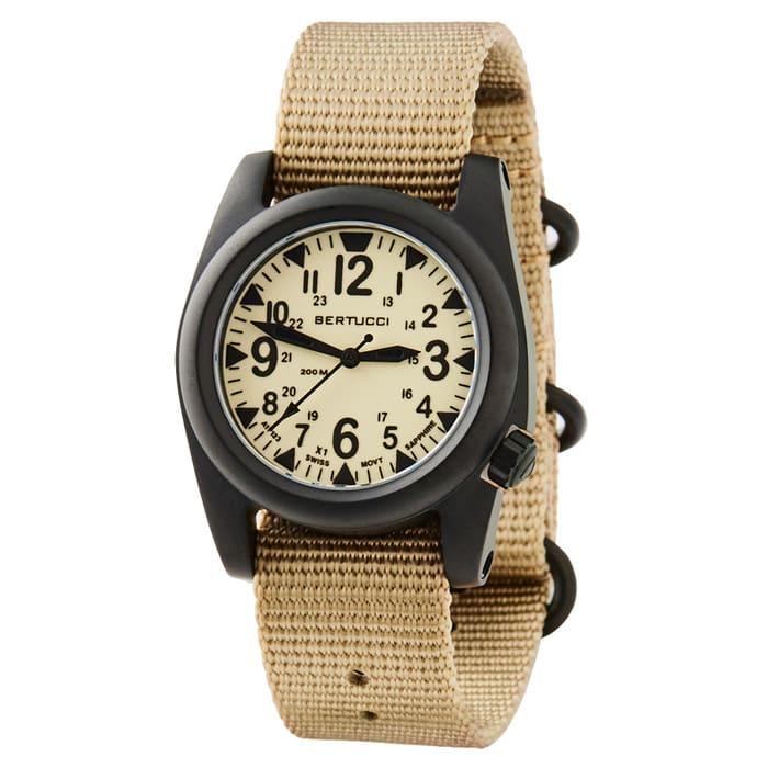 Bertucci A-2S Ballista X1 Illuminated Dial with Khaki Strap #11124