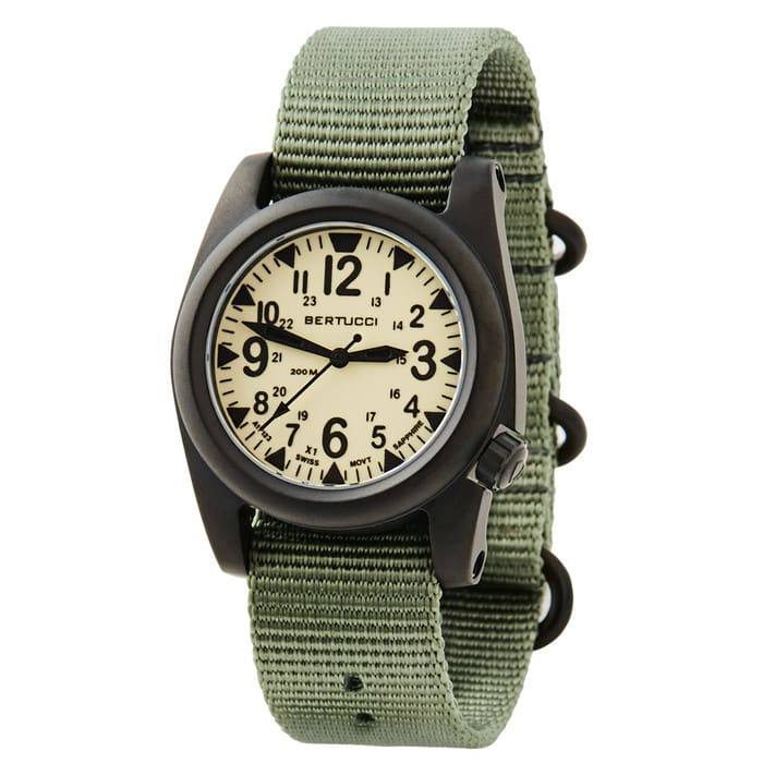 Bertucci A-2S Ballista X1 Illuminated Dial with Drab Strap #11125