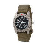 Bertucci A-2TR Field Pro Black Dial with Olive Nylon Strap #12115