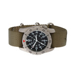 Bertucci A-2TR Field Pro Black Dial with Olive Nylon Strap #12115