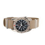 Bertucci A-2TR Field Pro GMT Black Dial with Khaki Rubber Strap #12132