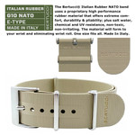 Bertucci A-2TR Field Pro GMT Black Dial with Khaki Rubber Strap #12132