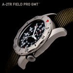 Bertucci A-2TR Field Pro GMT Black Dial with Khaki Rubber Strap #12132