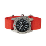 Bertucci A-2TR Field Pro Black Dial Watch with Orange Nylon Strap #12145