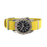 Bertucci A-2TR Field Pro Black Dial Watch with Yellow Italian Strap #12146