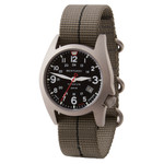 Bertucci A-7T Retrospec Solar Titanium Field Watch with Ghost Grey Nylon Strap #12901