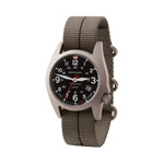 Bertucci A-7T Retrospec Solar Titanium Field Watch with Ghost Grey Nylon Strap #12901