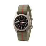 Bertucci A-7T Retrospec Solar Titanium Field Watch with Defender Drab Nylon Strap #12902