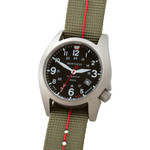 Bertucci A-7T Retrospec Solar Titanium Field Watch with Defender Drab Nylon Strap #12902