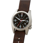 Bertucci A-7T Retrospec Solar Titanium Field Watch with Alpina Brown Leather Strap #12903