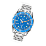 Squale 50 Atmos Swiss Automatic Polished Dive Watch with Blue Dial #1521OCN.SQ20L