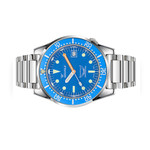 Squale 50 Atmos Swiss Automatic Polished Dive Watch with Blue Dial #1521OCN.SQ20L