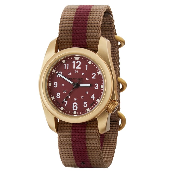 Bertucci A-2A Golden Field Watch with Legion Red Dial #16307