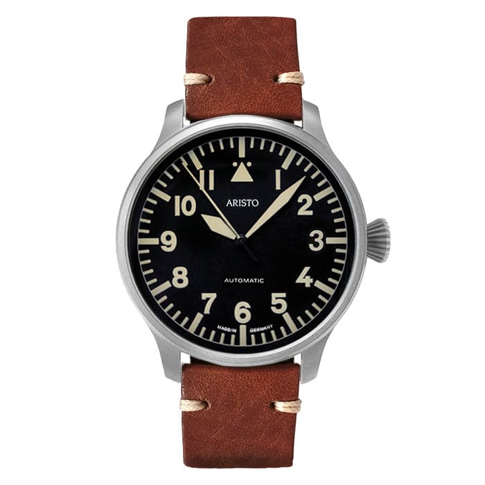 Aristo Swiss Automatic Pilot Watch with Black A-Dial #3H232