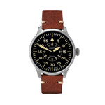 Aristo Swiss Automatic Pilot Watch with Black B-Dial #3H233