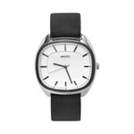 Aristo 41mm Classic Dress Watch with Rectangular Face and WhiteDial #4H230-L