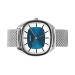 Aristo 41mm Classic Dress Watch with Rectangular Face and Blue Dial #4H231-M side