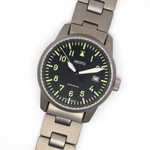 Aristo 40mm Titanium Swiss Automatic Aviator Watch #5H101TIBI