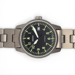 Aristo 40mm Titanium Swiss Automatic Aviator Watch #5H101TIBI