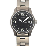 Aristo 40mm Titanium Swiss Automatic Aviator Watch #5H67TIBI