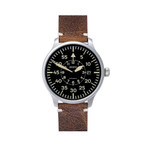 Aristo Vintage Flieger with Swiss Automatic Movement and Black Dial #7H117