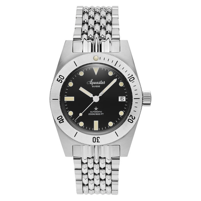 Aquastar Model 60 Re-Edition Dive Watch Combo Package #AS-835778