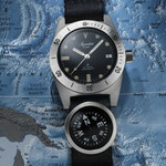 Aquastar Model 60 Re-Edition Dive Watch Combo Package #AS-835778