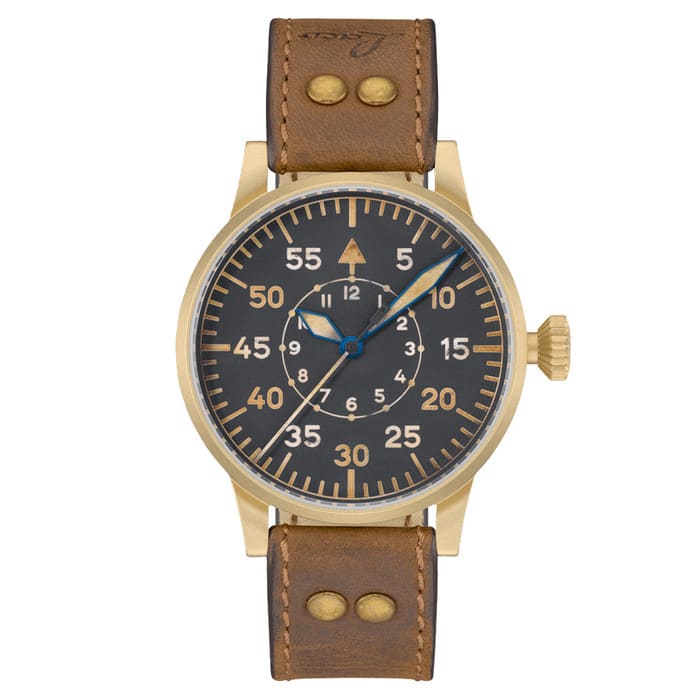 Laco Leipzig Bronze Type B Dial Swiss Mechanical Pilot Watch with Sapphire Crystal #862152