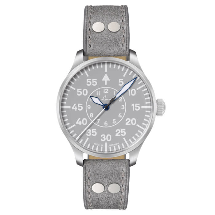 Laco Aachen Gray 39 Type B Dial Automatic Pilot Watch with Sapphire Crystal #862162