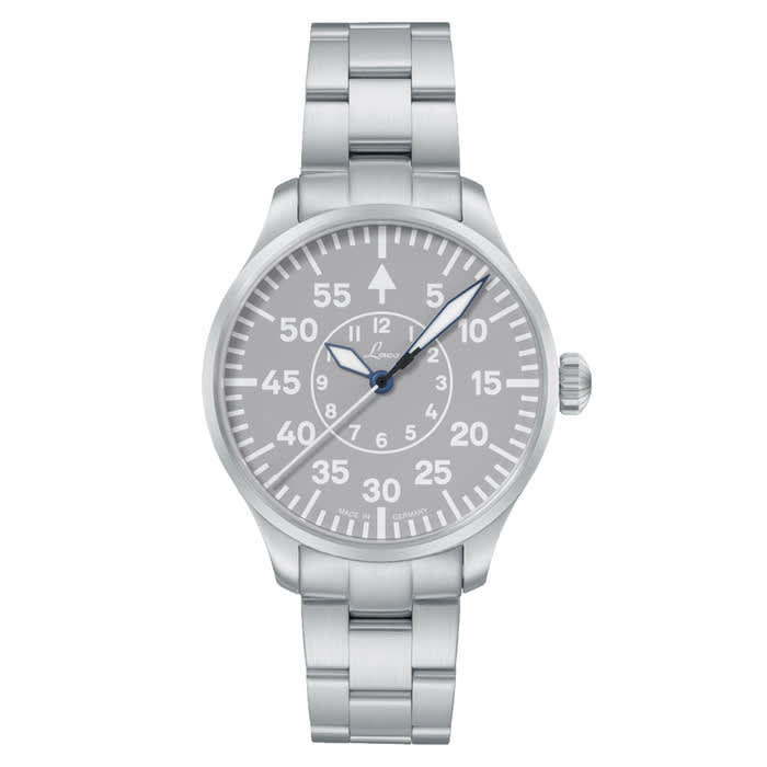 Laco Aachen Gray 39 Type B Dial Automatic Pilot Watch with Sapphire Crystal #862162.MB