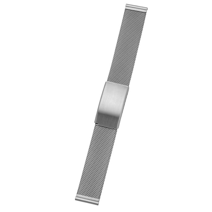Vollmer 18mm Brushed Fine Stainless Steel Mesh Bracelet #89461H7