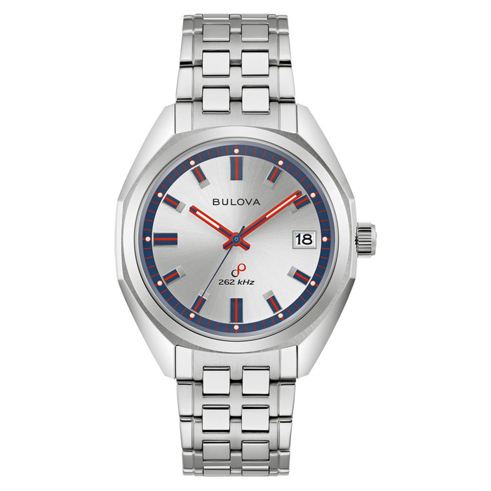Bulova Jet Star Limited Edition Watch with Precisionist Movement and Silver Dial #96K112