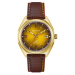 Bulova Jet Star Watch with Precisionist Movement and Gold Dial #97B214