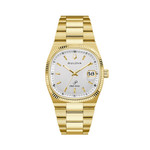 Bulova Super Seville Day-Date Gold-tone with White Dial #97B223