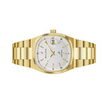 Bulova Super Seville Day-Date Gold-tone with White Dial #97B223