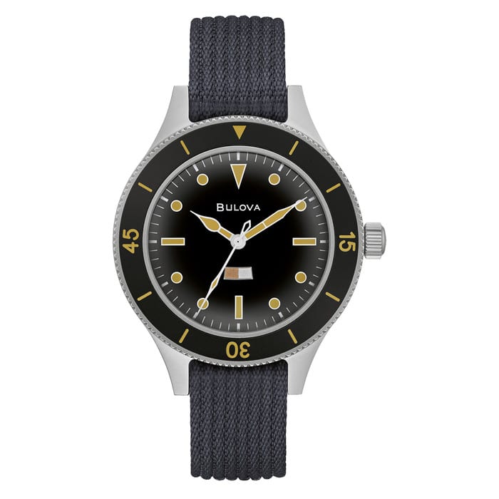 Bulova MIL SHIPS 41mm Automatic Field Watch with Big Dome Sapphire Crystal #98A266