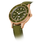 Bulova MIL SHIPS 41mm Automatic Bronze Watch with Big Dome Sapphire Crystal #98A324