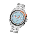 Bulova Racer Chronograph with Blue Dial and Orange Accents #98B432