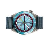 ADPT Series 1 GMT Titanium Field Watch with Aqua Berry Dial #ADPT-DT-AB
