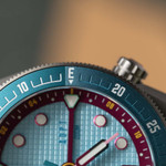 ADPT Series 1 GMT Titanium Field Watch with Aqua Berry Dial #ADPT-DT-AB